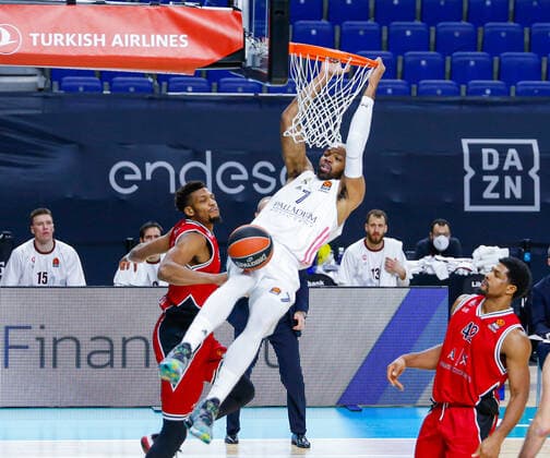 MATCH Jornada 18 Euroleague Masculino Madrid Real Madrid vs Olimpia Milano Alex Tyus Madrid Madrid Spain Copyright: xAlbaxPachecox