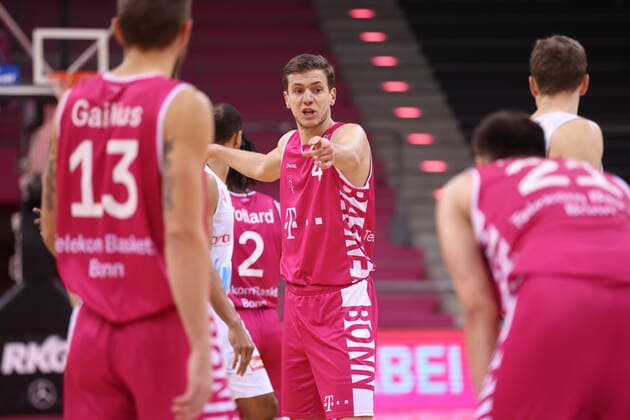 Strahinja Micovic Telekom Baskets Bonn vs. s.Oliver Würzburg easyCredit BBL 1. Bundesliga , Saison 2020 2021 , 12. Spieltag