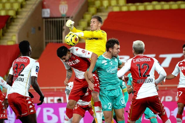 Binjamin Lecomte (AS Monaco) FOOTBALL : AS Monaco vs Angers - Monaco - 09 01 2021 NorbertScanella PanoramiC 