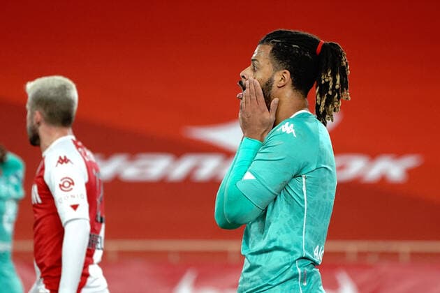 Sport Bilder des Tages Lois Diony (SCO Angers) - deception FOOTBALL : AS Monaco vs Angers - Monaco - 09 01 2021 NorbertScanella PanoramiC 