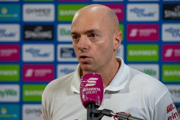 Headcoach Rodrigo Pastore (Niners Chemnitz) im Interview, FC Bayern Basketball vs. Niners Chemnitz, BBL, 10.01.2021 Muenchen Bayern Deutschland