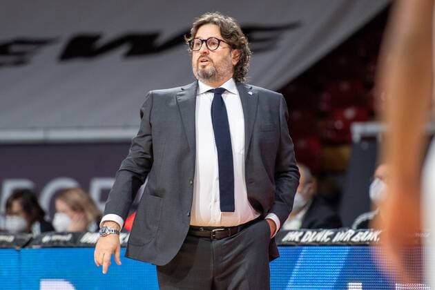 Head Coach Andrea Trinchieri (FC Bayern), FC Bayern Basketball vs. Niners Chemnitz, BBL, 10.01.2021 Muenchen Bayern Deutschland