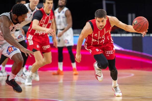 Sport Bilder des Tages Diego Flaccadori 12 (FC Bayern), FC Bayern Basketball vs. Niners Chemnitz, BBL, 10.01.2021 Muenchen Bayern Deutschland