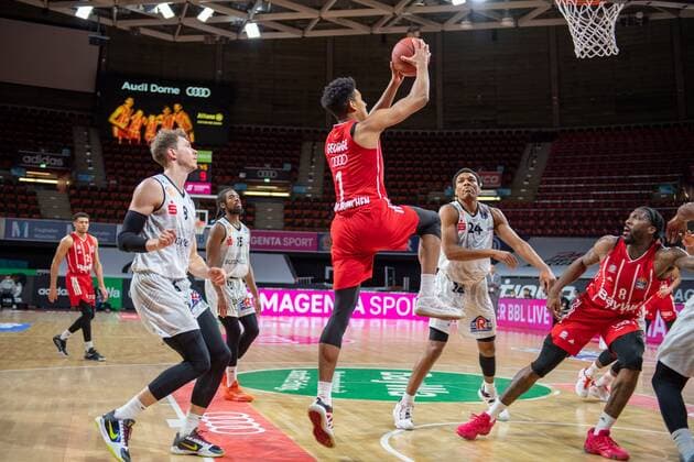 Jason George 1 (FC Bayern), FC Bayern Basketball vs. Niners Chemnitz, BBL, 10.01.2021 Muenchen Bayern Deutschland
