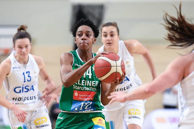 Halle, Deutschland 10. Januar 2021: 1.BBL - Damen - 2020 2021 - Gisa Lions SV Halle vs. Rutronik Stars Keltern Tayler Mingo (Keltern) Erdgas Sportarena Sachsen Anhalt Copyright: xFotostandx xxBallaschx