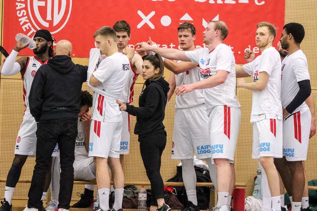 Basketball I Herren I Saison 2020 2021 I Pro B I 13. Spieltag I ETV Hamburg - SC Rist Wedel I 10.01.2021 Teambuilding ETV Hamburg Hamburg Sporthalle Hohe Weide Hamburg Deutschland Copyright: xLobeca RalfxHomburgx