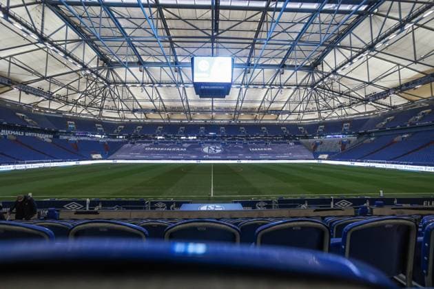FC Schalke 04 - TSG 1899 Hoffenheim 09.01.2021, Fussball, Saison 2020 2021,1. Bundesliga, 16.Spieltag, FC Schalke 04 - TSG 1899 Hoffenheim, Leere Veltins Arena Tim Rehbein RHR-FOTO Pool DFL REGULATIONS PROHIBIT ANY USE OF PHOTOGRAPHS AS IMAGE SEQUENCES AND OR QUASI-VIDEO. Gelsenkirchen Veltins Arena NRW Deutschland