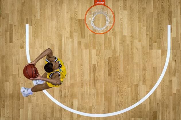 Basketball Berlin 10.01.2021 Saison 2020 2021 easyCredit-BBL 1. Bundesliga Alba Berlin - JobStairs GIESSEN 46ers Louis Olinde (Alba Berlin, No.19)