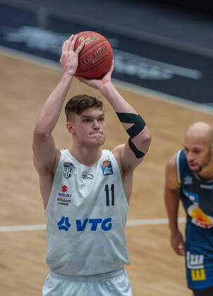 Hamburg Towers vs Merlins Crailsheim 89:72 10.01.2021, Hamburg Wilhelmsburg, edel-optics Arena, BBL Maik Kostar Hamburg Towers Â