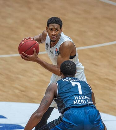 Hamburg Towers vs Merlins Crailsheim 89:72 10.01.2021, Hamburg Wilhelmsburg, edel-optics Arena, BBL Kameron Taylor Hamburg Towers Â