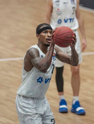 Hamburg Towers vs Merlins Crailsheim 89:72 10.01.2021, Hamburg Wilhelmsburg, edel-optics Arena, BBL Terry Allen Hamburg Towers Â