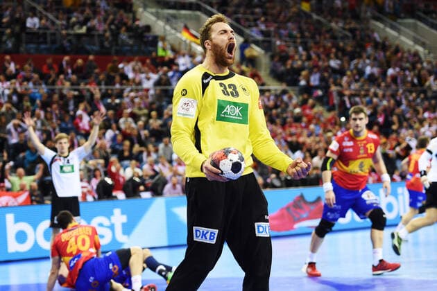 Krakau, Polen 31. Januar 2016: EHF Euro 2016 - Finale - Deutschland vs. Spanien Torhueter Andreas Wolff (Deutschland HSG Wetzlar) Jubel Freude Emotion Tauron Arena Copyright: xFotostandx xWolfx