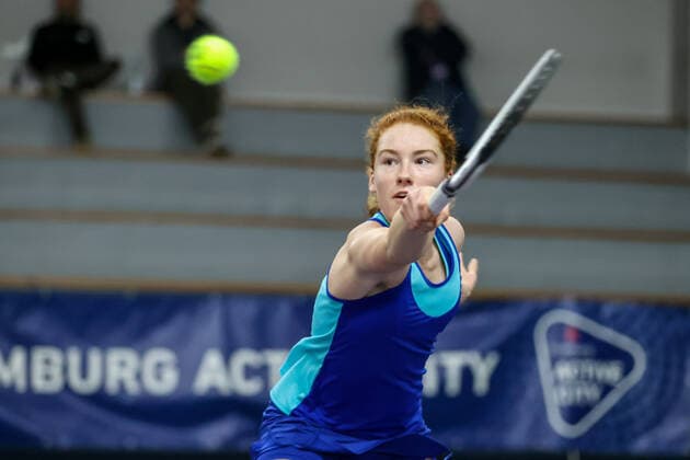 Im Bild: Ella Seidel (GER) Tennis Future Hamburg - ITF-W25 Hamburg, Hamburg, Tennis-Verband Hamburg, 11.01.2021,