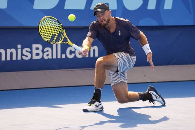 January 11, 2021, Delray Beach, Florida, United States: January, 11 - Delray Beach: Ryan Harrison(USA) defeats Gianluca Mager(ITA) during their Quarter-Finals match at the 2021 Delray Beach Open by Vitacost.com. Delray Beach United States - ZUMApa3_ 0109732618st Copyright: xAndrewxPatronx