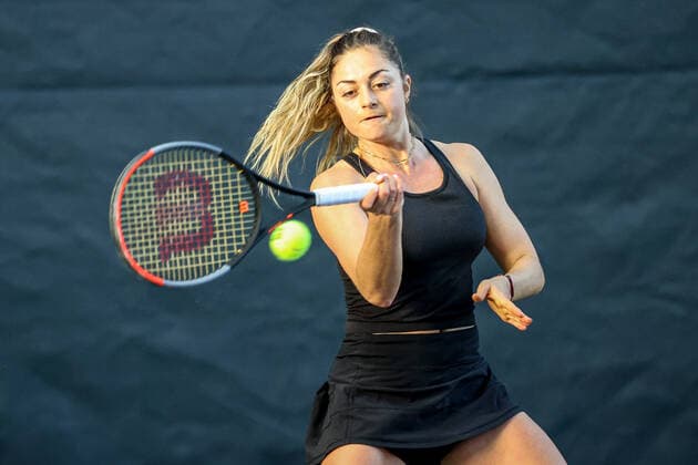 Im Bild: Margot YEROLYMOS (FRA) Tennis Future Hamburg - ITF-W25 Hamburg, Hamburg, Tennis-Verband Hamburg, 12.01.2021,
