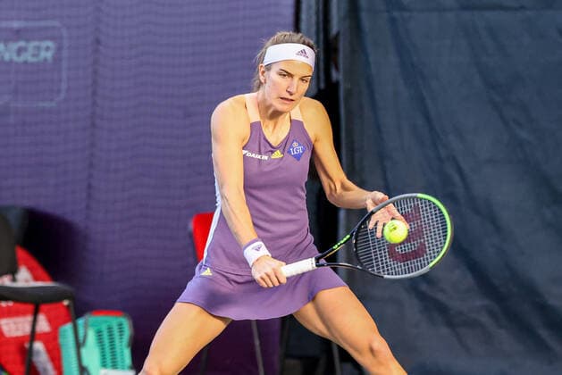 Im Bild: Kathinka VON DEICHMANN (LIE) 7 Tennis Future Hamburg - ITF-W25 Hamburg, Hamburg, Tennis-Verband Hamburg, 12.01.2021,