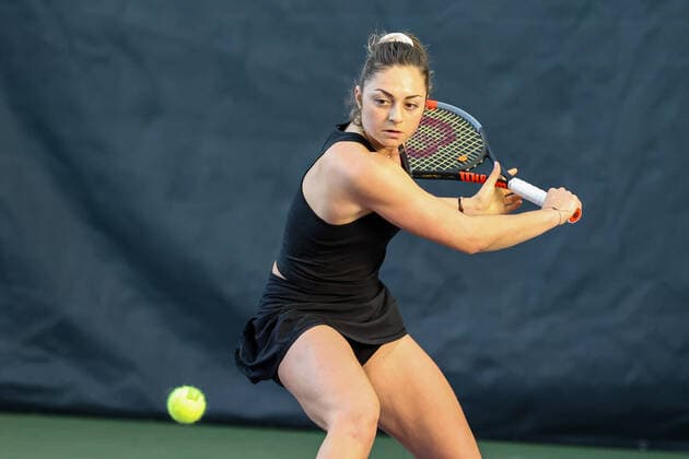 Im Bild: Margot YEROLYMOS (FRA) Tennis Future Hamburg - ITF-W25 Hamburg, Hamburg, Tennis-Verband Hamburg, 12.01.2021,