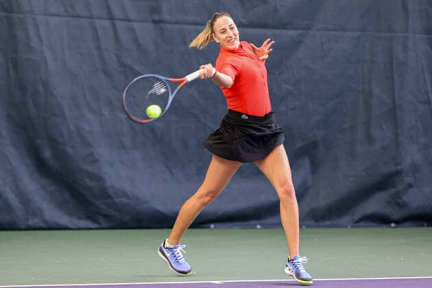 Im Bild: Tena LUKAS (CRO) 1 Tennis Future Hamburg - ITF-W25 Hamburg, Hamburg, Tennis-Verband Hamburg, 12.01.2021,