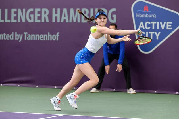 Im Bild: Eva LYS (GER) (WC) Tennis Future Hamburg - ITF-W25 Hamburg, Hamburg, Tennis-Verband Hamburg, 12.01.2021,
