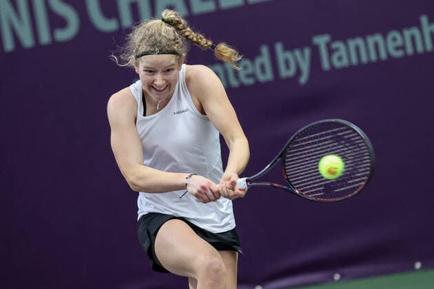 Im Bild: Julia MIDDENDORF (GER) (WC) Tennis Future Hamburg - ITF-W25 Hamburg, Hamburg, Tennis-Verband Hamburg, 12.01.2021,