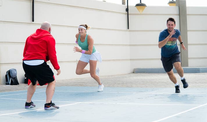 January 13, 2021, Abu Dhabi, UNITED ARAB EMIRATES: Aryna Sabalenka of Belarus before her final match at the 2021 Abu Dhabi WTA, Tennis Damen Womens Tennis Open WTA 500 tournament against Veronika Kudermetova of Russi Abu Dhabi UNITED ARAB EMIRATES - ZUMAa181 20210113_zaa_a181_003 Copyright: xRobxPrangex