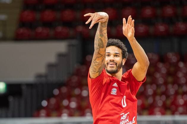 Nick Weiler-Babb 0 (FC Bayern), during warmup, FC Bayern Basketball vs. Zenit St. Petersburg, Basketball, Euroleague, 13.01.2021 Muenchen Bayern Deutschland