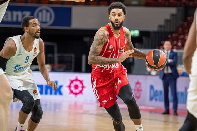 Austin Hollins 9 (Zenit St. Petersburg), Jason George 1 (FC Bayern), FC Bayern Basketball vs. Zenit St. Petersburg, Basketball, Euroleague, 13.01.2021 Muenchen Bayern Deutschland