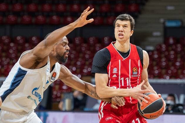 Vladimir Lucic 11 (FC Bayern), FC Bayern Basketball vs. Zenit St. Petersburg, Basketball, Euroleague, 13.01.2021 Muenchen Bayern Deutschland