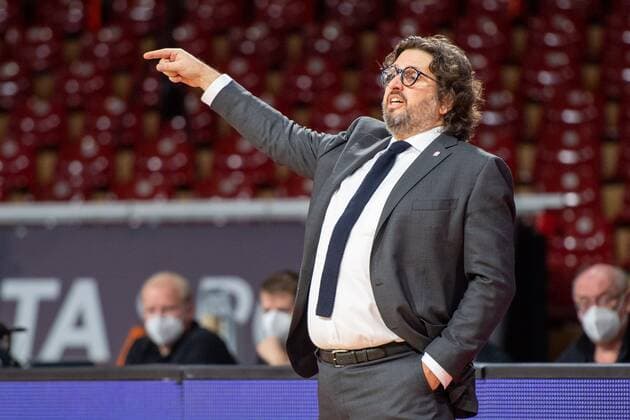 Head Coach Andrea Trinchieri (FC Bayern), FC Bayern Basketball vs. Zenit St. Petersburg, Basketball, Euroleague, 13.01.2021 Muenchen Bayern Deutschland