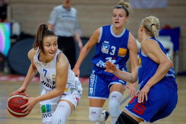 Laura Schinkel (07, GISA Lions SV Halle) GISA Lions SV Halle vs. BC Pharmaserv Marburg Basketball - 1. Bundesliga - ERDGAS Sportarena Halle (Saale) 13.01.2021 Foto: Holger John Sachsen-Anhalt Deutschland ERDGAS Sportarena Halle Saale