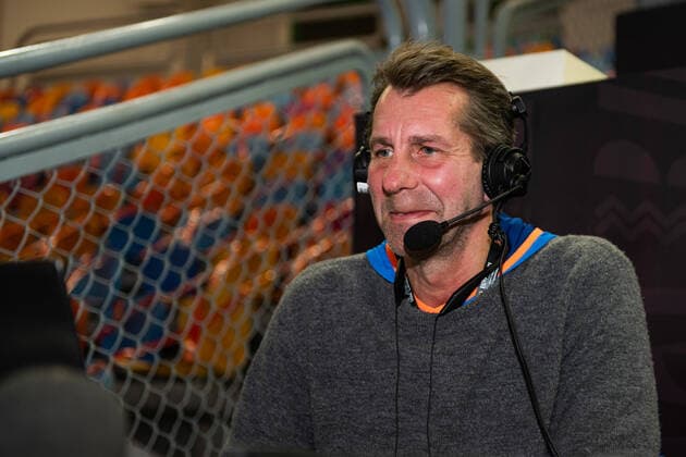 210114 Magnus Wislander, expert commentator for Swedish Radio ahead of the 2021 IHF World Handball Championship match between Sweden and North Macedonia on January 14, 2021 in Cairo. Photo: Mathias Bergeld BILDBYRAN COP 200 MB0086 handball handboll handball sverige sweden nordmakedonien north macedonia bbeng vm handball-vm handbolls-vm ihf handball World Championship, WM, Weltmeisterschaft world handball championship 2021 world championship 2021 sveriges radio radiosporten Copyright: MATHIASxBERGELD BB210114MB153