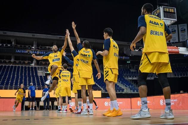 Basketball Berlin 14.01.2021 Saison 2020 2021 Euroleague Regular Season Alba Berlin vs AX Armani Exchange Mailand Teamvorstellung Alba Jayson Granger (Alba Berlin, No.33)