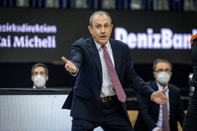 Basketball Berlin 14.01.2021 Saison 2020 2021 Euroleague Regular Season Alba Berlin vs AX Armani Exchange Mailand Ettore Messina (Mailand, Trainer)