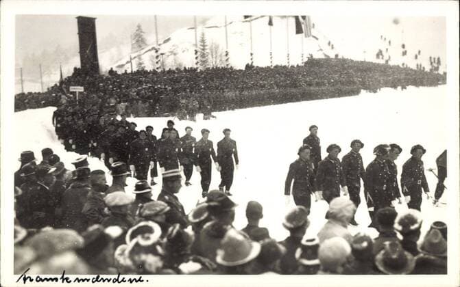 Garmisch Partenkirche, Olympia 1936, Französische Mannschaft Garmisch Partenkirche, Olympia 1936, Französische Mannschaft