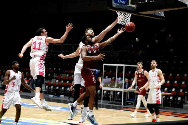 15.01.2021, easyCredit Basketball Bundesliga, BBL, Saison 2020 2021, Herren, Chemnitz Niners - Telekom Baskets Bonn Joe Lawson, Niners Chemnitz Chemnitz Messe Chemnitz Sachsen Germany