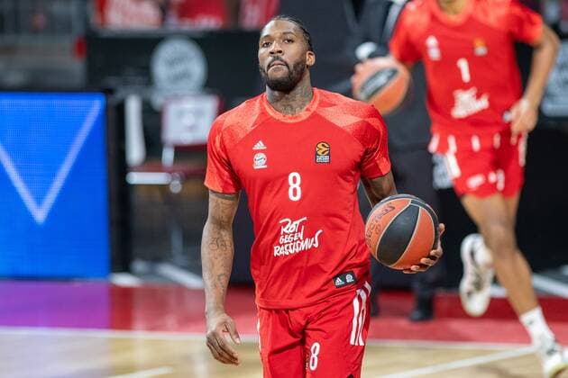 Jalen Reynolds 8 (FC Bayern), during warmup, FC Bayern Basketball vs. Real Madrid, Basketball, Euroleague, 15.01.2021 Muenchen Bayern Deutschland