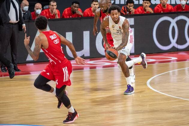 Trey Thompkins 33 (Real Madrid), FC Bayern Basketball vs. Real Madrid, Basketball, Euroleague, 15.01.2021 Muenchen Bayern Deutschland