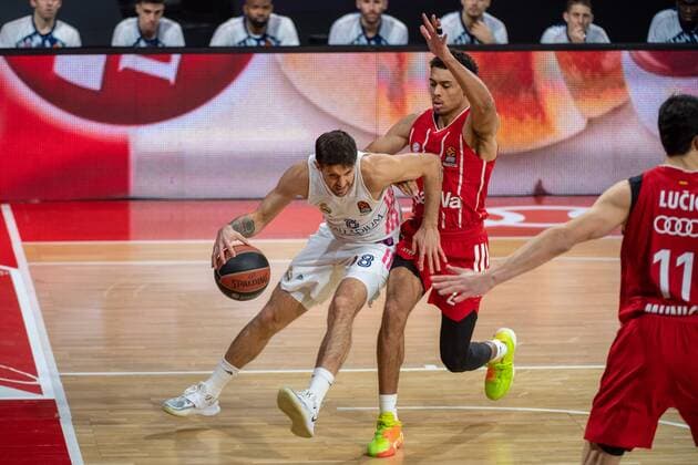 Nicolas Laprovittola 8 (Real Madrid), Wade Baldwin 2 (FC Bayern), FC Bayern Basketball vs. Real Madrid, Basketball, Euroleague, 15.01.2021 Muenchen Bayern Deutschland