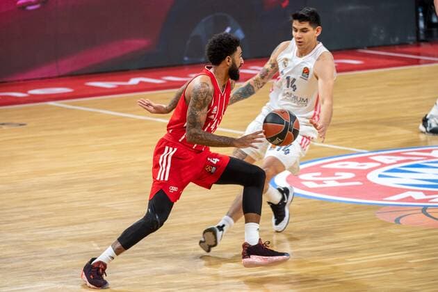 D. Seeley 4 (FC Bayern), Gabriel Deck 14 (Real Madrid), FC Bayern Basketball vs. Real Madrid, Basketball, Euroleague, 15.01.2021 Muenchen Bayern Deutschland
