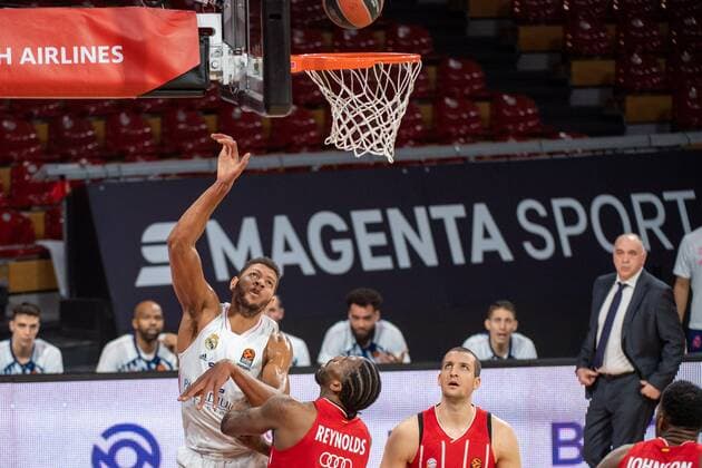 Walter Tavares 22 (Real Madrid), FC Bayern Basketball vs. Real Madrid, Basketball, Euroleague, 15.01.2021 Muenchen Bayern Deutschland