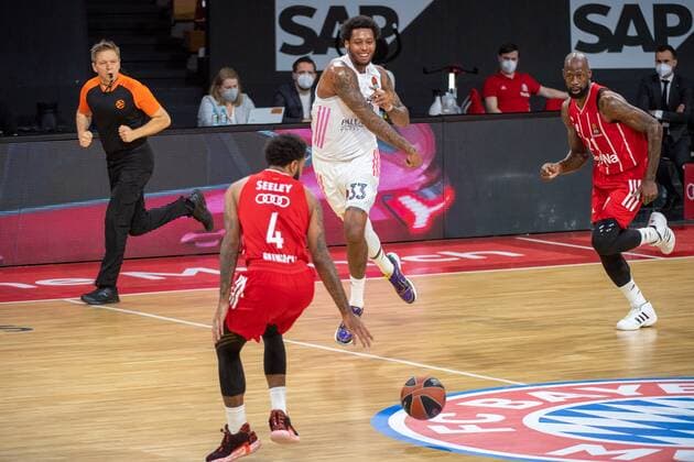 Trey Thompkins 33 (Real Madrid), FC Bayern Basketball vs. Real Madrid, Basketball, Euroleague, 15.01.2021 Muenchen Bayern Deutschland