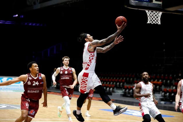 Sport Bilder des Tages 15.01.2021, easyCredit Basketball Bundesliga, BBL, Saison 2020 2021, Herren, Chemnitz Niners - Telekom Baskets Bonn Chris Babb, Telekom Baskets Bonn Chemnitz Messe Chemnitz Sachsen Germany