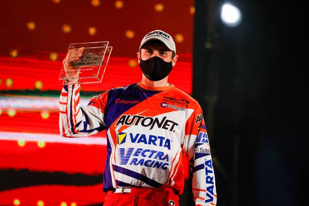 Gyenes Emanuel (rou), KTM, Autonet Motorcycle Team, Original by Motul, Moto, Bike, portrait during the finishing podium ceremony at the King Abdullah International Stadium in Jeddah, in Saudi Arabia on January 15, 2021 AUTOMOBILE : DAKAR 2021 - Arabie saoudite - Podiums - 15 01 2021 DPPI Panoramic 