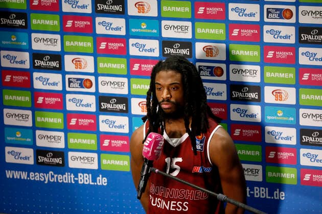 15.01.2021, easyCredit Basketball Bundesliga, BBL, Saison 2020 2021, Herren, Chemnitz Niners - Telekom Baskets Bonn Marcus Thornton, Niners Chemnitz Chemnitz Messe Chemnitz Sachsen Germany