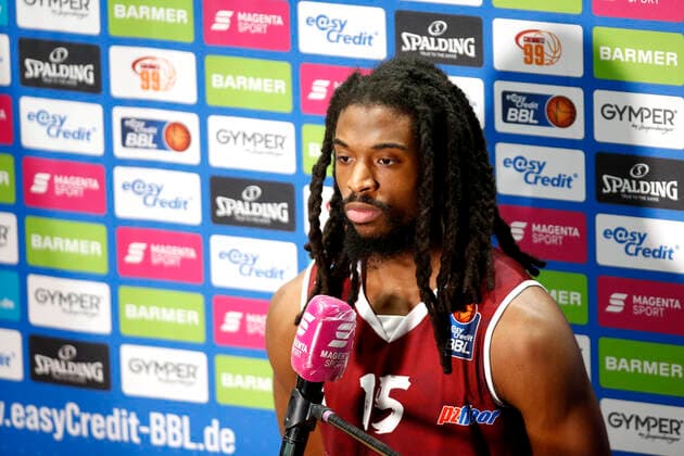 15.01.2021, easyCredit Basketball Bundesliga, BBL, Saison 2020 2021, Herren, Chemnitz Niners - Telekom Baskets Bonn Marcus Thornton, Niners Chemnitz Chemnitz Messe Chemnitz Sachsen Germany