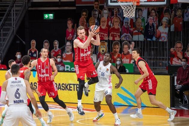 Leon Radosevic 43 (FC Bayern), FC Bayern Basketball vs. Real Madrid, Basketball, Euroleague, 15.01.2021 Muenchen Bayern Deutschland