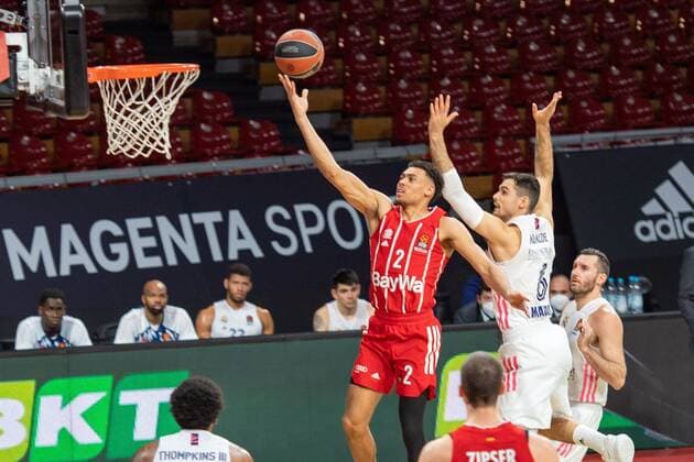 Wade Baldwin 2 (FC Bayern), FC Bayern Basketball vs. Real Madrid, Basketball, Euroleague, 15.01.2021 Muenchen Bayern Deutschland