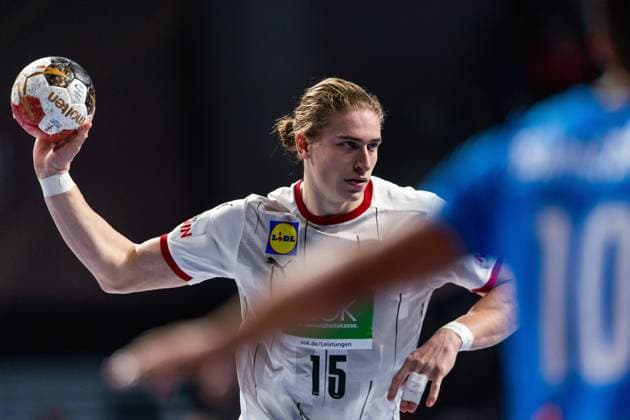 210115 Juri Knorr of Germany during the 2021 IHF World Handball Championship match between Germany and Uruguay on January 15, 2021 in Giza. Photo: Mathias Bergeld BILDBYRAN COP 200 MB0087 handball handboll handball tyskland germany uruguay bbeng vm handball-vm handbolls-vm ihf handball World Championship, WM, Weltmeisterschaft world handball championship 2021 world championship 2021 Copyright: MATHIASxBERGELD BB210115MB111