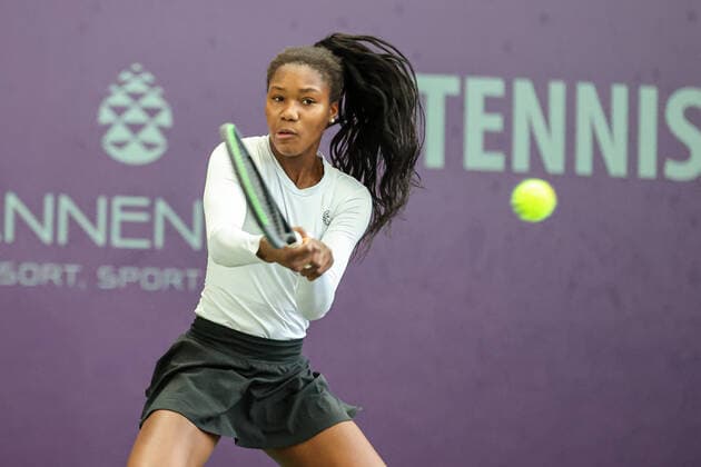 Sport Bilder des Tages Im Bild: Noma NOHA AKUGUE (GER) (WC) Tennis Future Hamburg - ITF-W25 Hamburg, Hamburg, Tennis-Verband Hamburg, 16.01.2021,