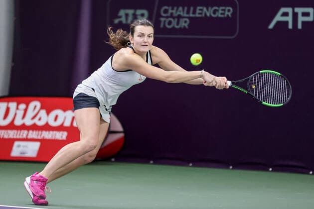 Im Bild: Jesika MALECKOVA (CZE) Tennis Future Hamburg - ITF-W25 Hamburg, Hamburg, Tennis-Verband Hamburg, 16.01.2021,